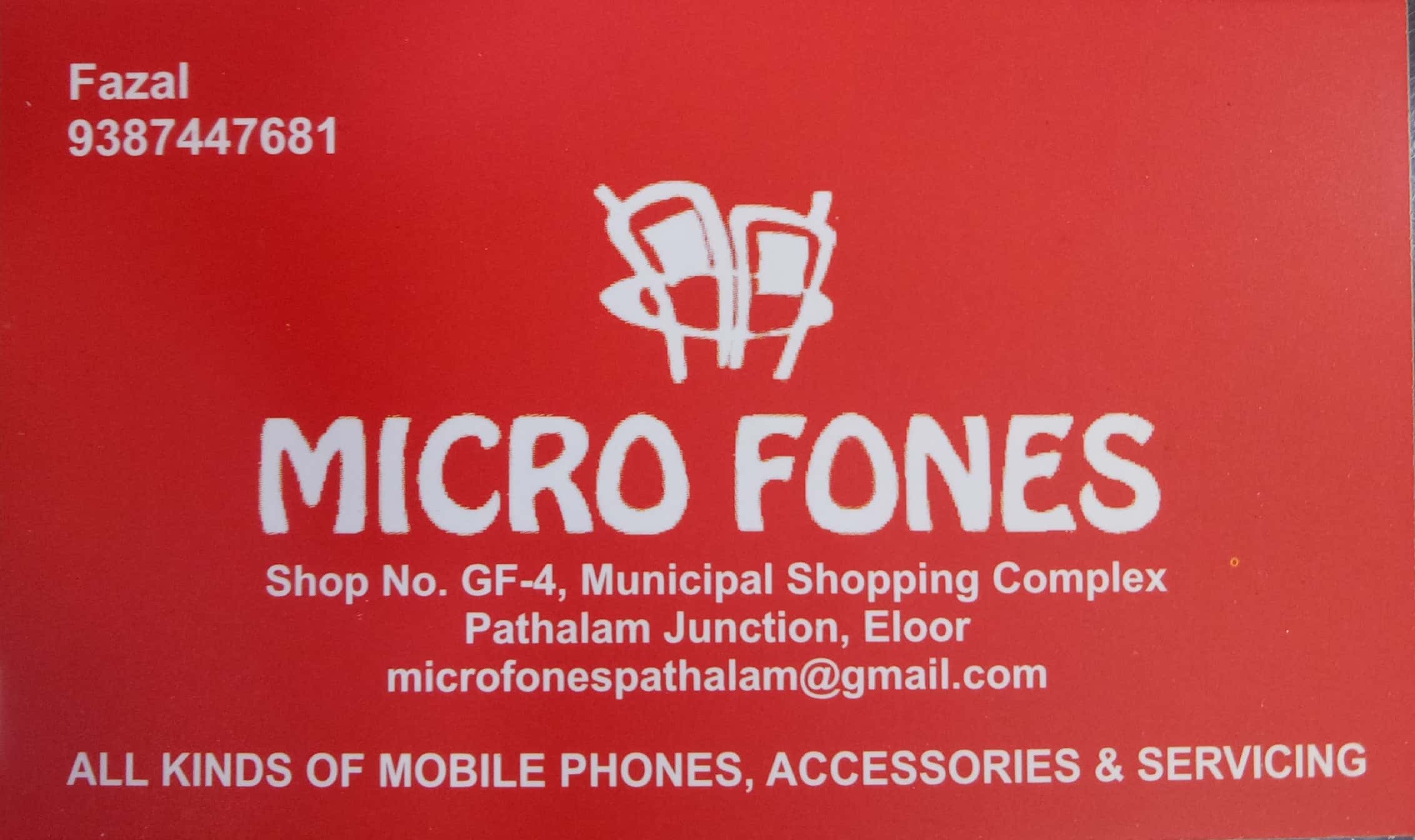 MICRO FONES, MOBILE SHOP,  service in Aluva, Ernakulam