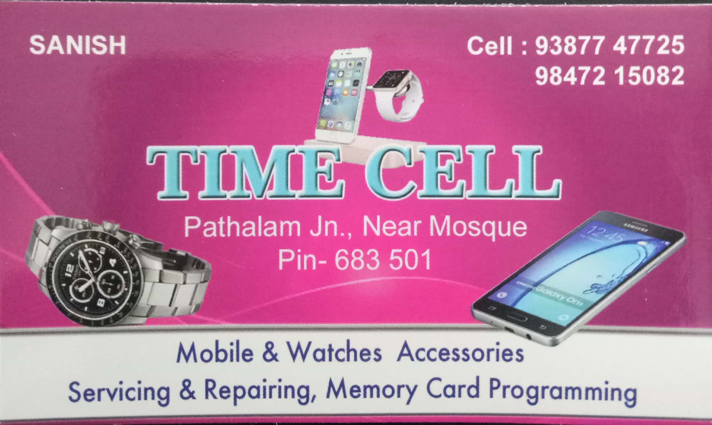 TIME CELL, MOBILE SHOP,  service in Aluva, Ernakulam