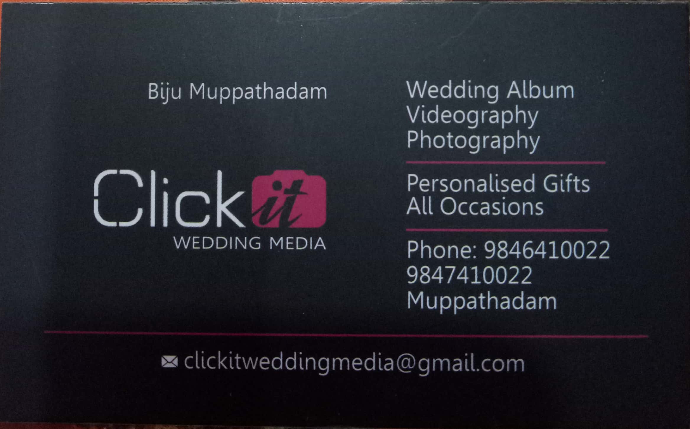 Click it wedding media, STUDIO & VIDEO EDITING,  service in Aluva, Ernakulam