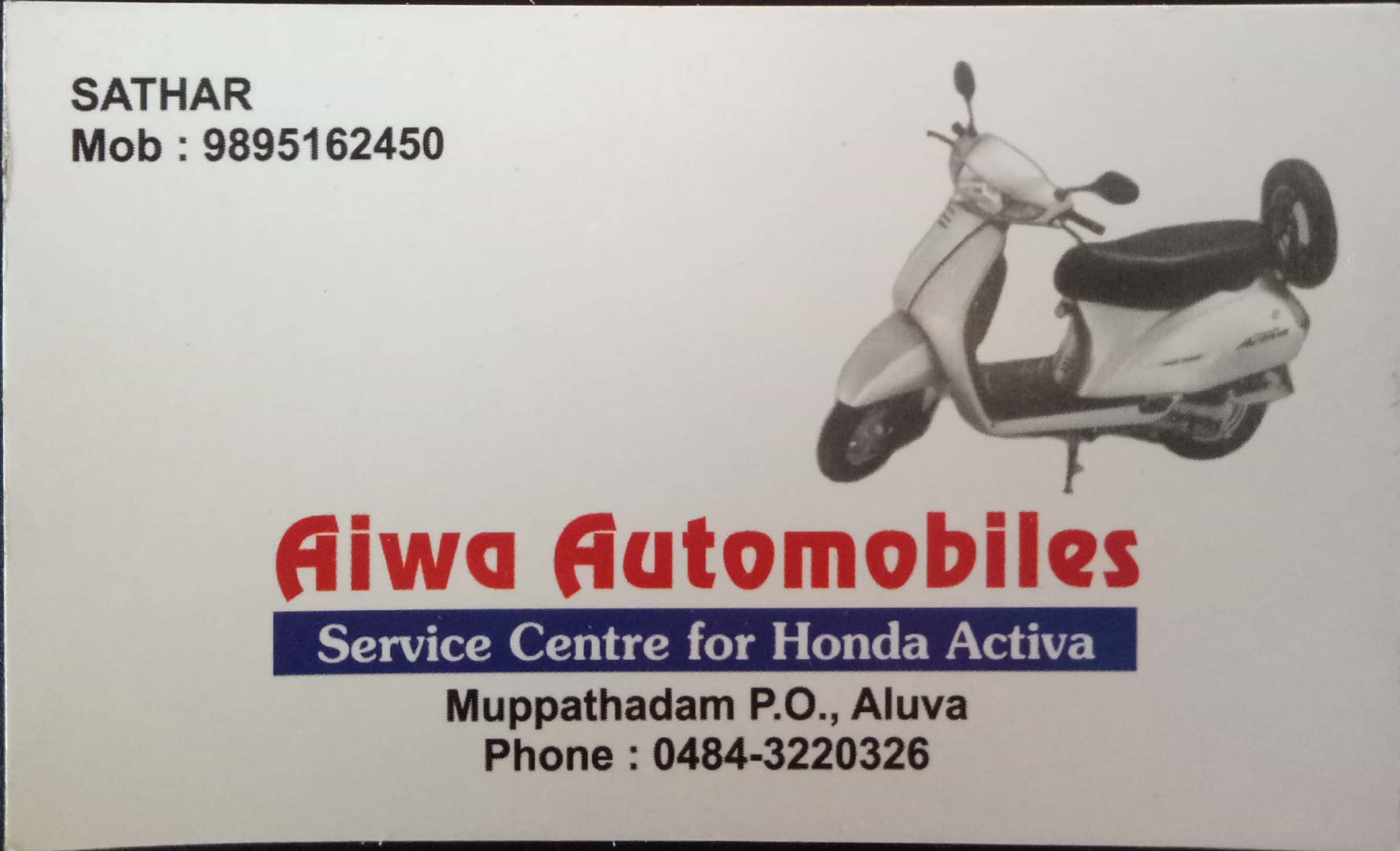 AIWA AUTOMOBILES, BIKE WORKSHOP,  service in Aluva, Ernakulam