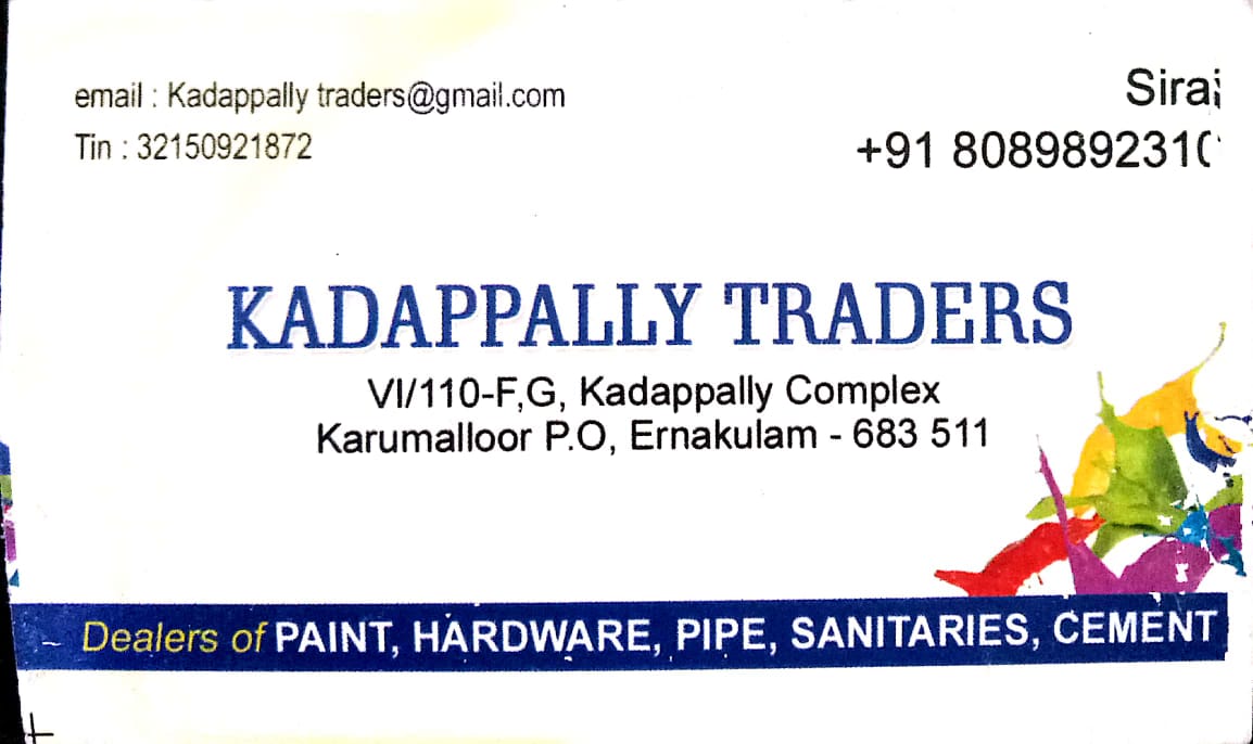 KADAPPALLY TRADERS, PAINT SHOP,  service in North Paravur, Ernakulam