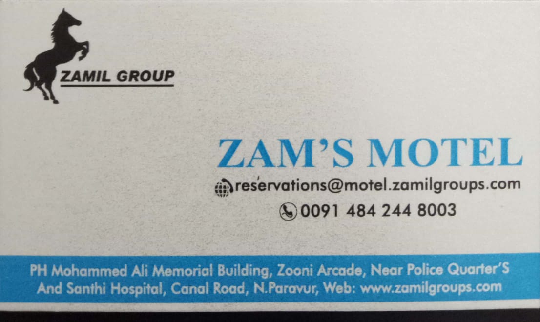 ZAM'S MOTEL, TOURIST HOME,  service in North Paravur, Ernakulam