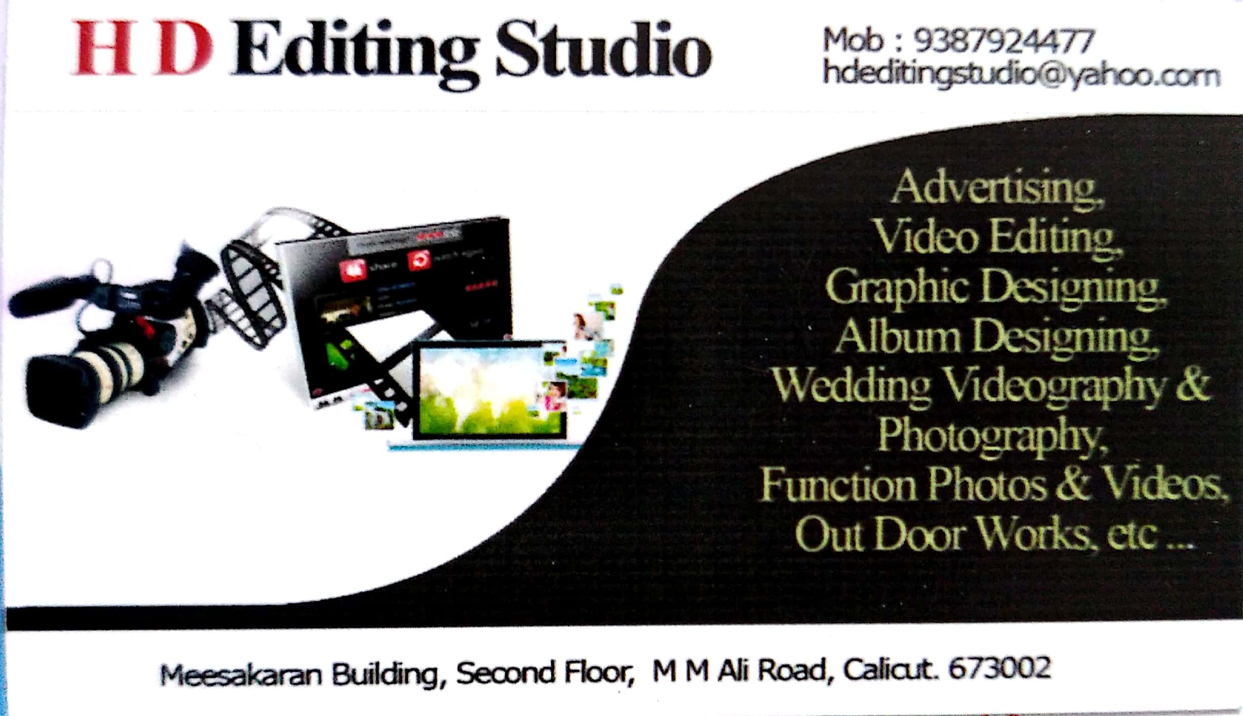 H D EDITING STUDIO, STUDIO & VIDEO EDITING,  service in Kozhikode Town, Kozhikode