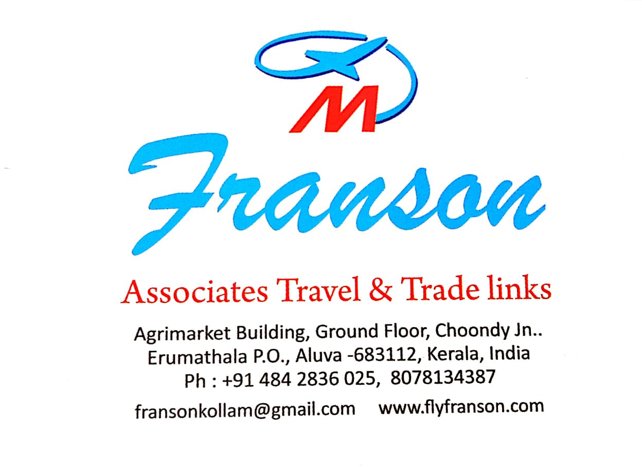 FRANSON ASSOCIATES, TOURS & TRAVELS,  service in Aluva, Ernakulam