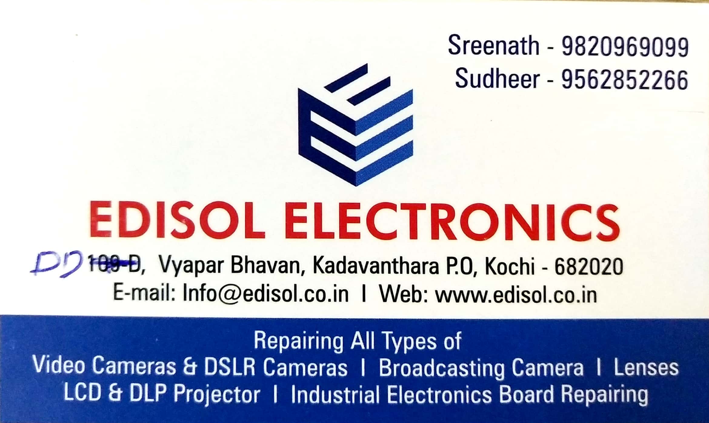 EDISOL ELECTRONICS, ELECTRONICS,  service in Thiruvambadi, Ernakulam