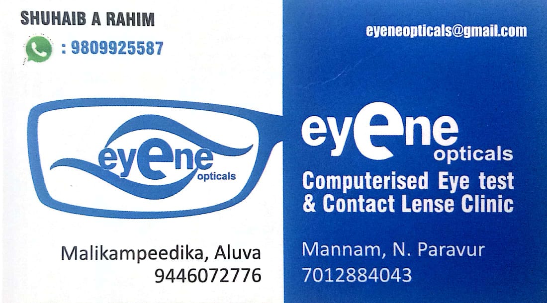 EYENE OPTICALS, OPTICAL SHOP,  service in Aluva, Ernakulam