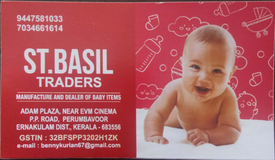 ST.BASIL TRADERS (wholesale shop), LADIES & KIDS WEAR,  service in Perumbavoor, Ernakulam