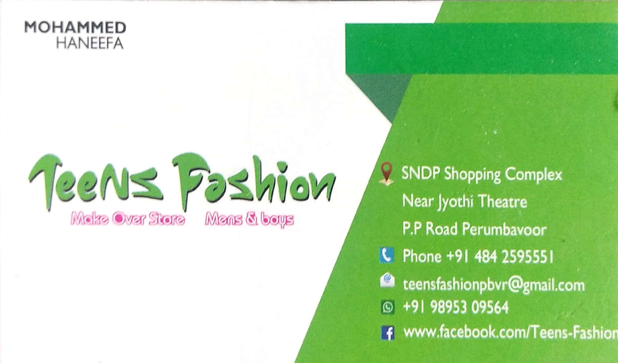 TEENS FASHION, TEXTILES,  service in Perumbavoor, Ernakulam