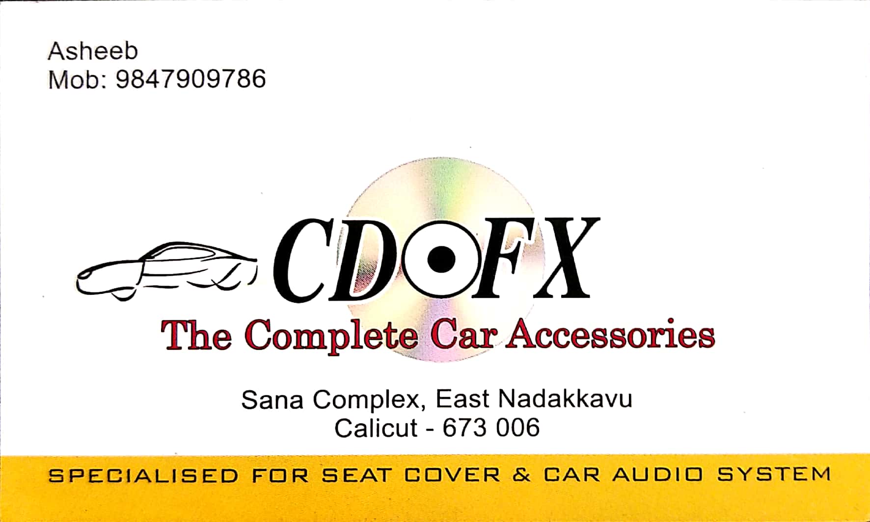 CD-FX The Complete Car Accessories, ACCESSORIES,  service in Nadakkavu, Kozhikode