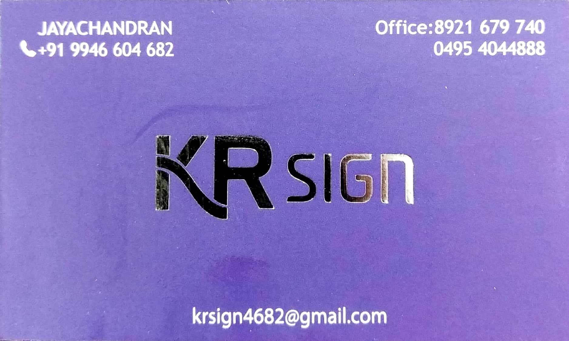 KR SIGN, LIGHT,  service in Arayidathupalam, Kozhikode