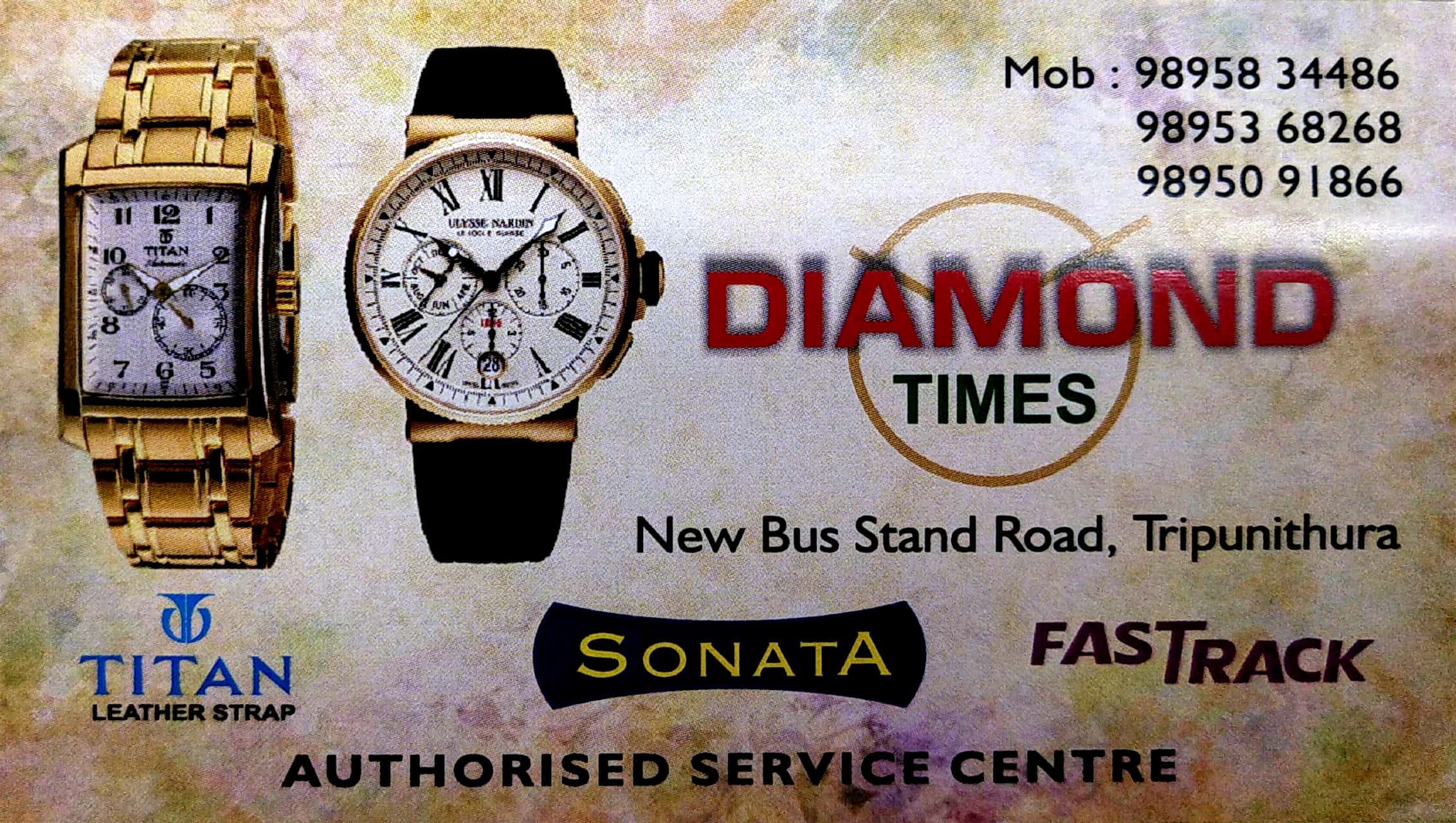 DIAMOND TIMES, CLOCK & WATCH,  service in Thrippunithura, Ernakulam