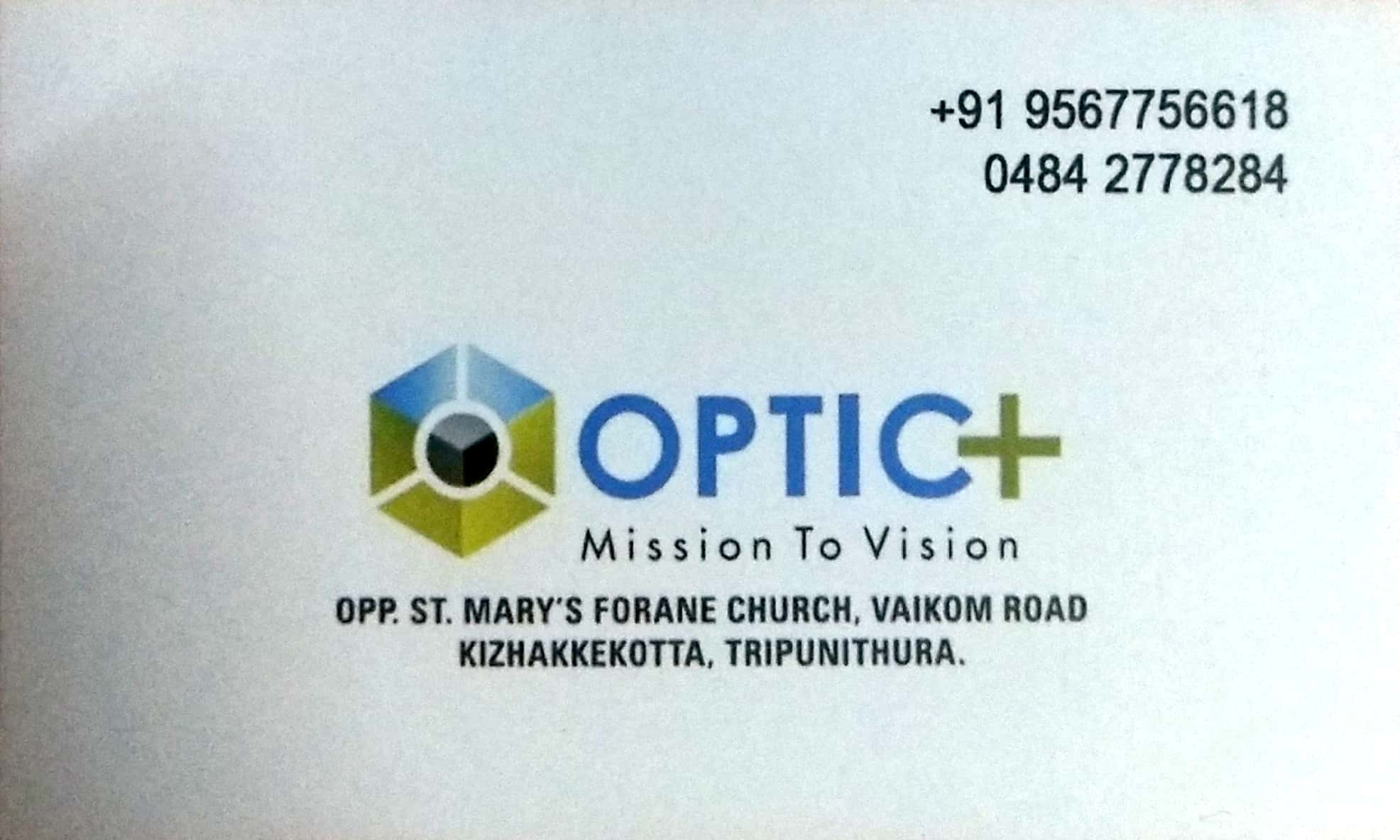 OPTIC +, OPTICAL SHOP,  service in Thrippunithura, Ernakulam