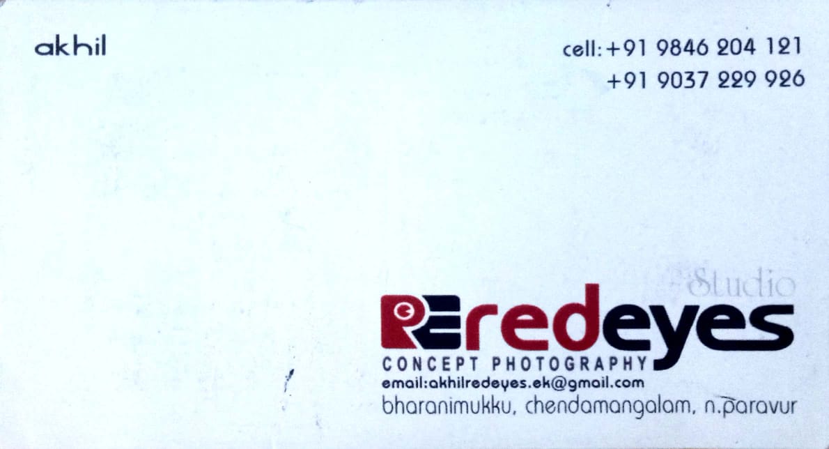 redeyes concept photography, STUDIO & VIDEO EDITING,  service in North Paravur, Ernakulam
