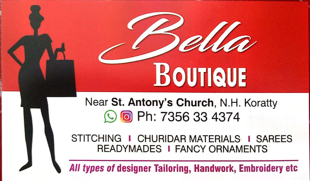 Bella Boutique, BOUTIQUE,  service in Chalakudy, Thrissur