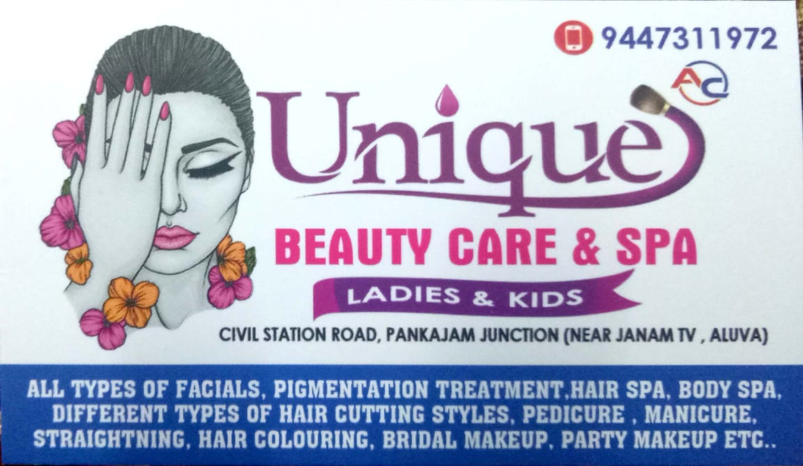 UNIQUE BEAUTY CARE AND SPA ALUVA, BEAUTY PARLOUR,  service in Aluva, Ernakulam