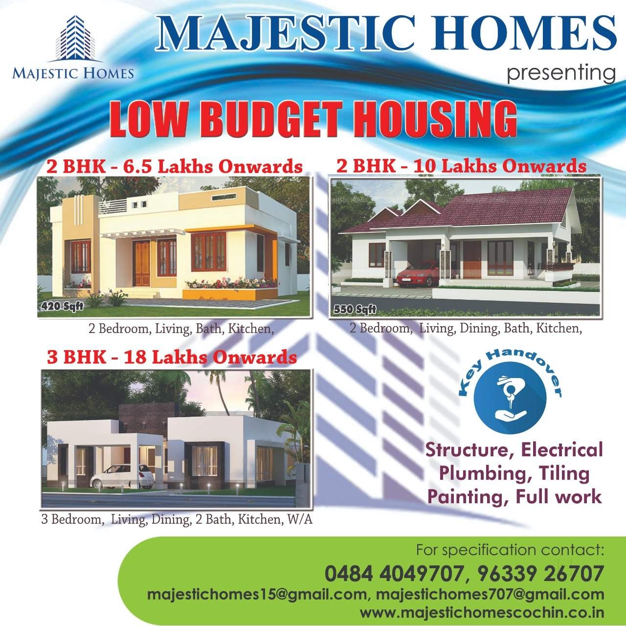 Majestic Homes, CONTRACTOR,  service in Ranni, Pathanamthitta