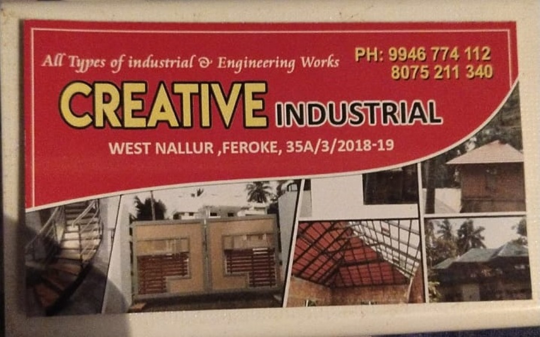 CREATIVE  INDUSTRIAL, METAL FABRICATION,  service in Farooke, Kozhikode