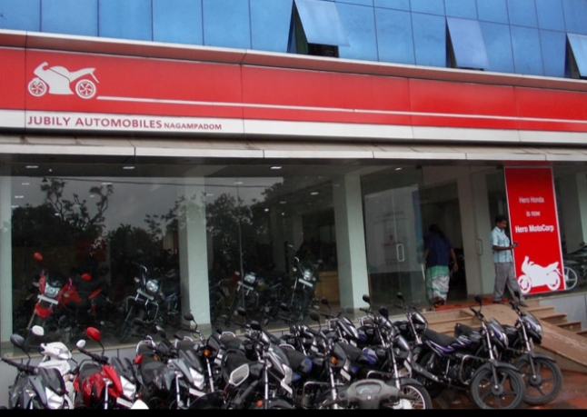 Jubili Automobiles     Hero Moto  Corp, BIKE SHOWROOM,  service in Nagambadam, Kottayam