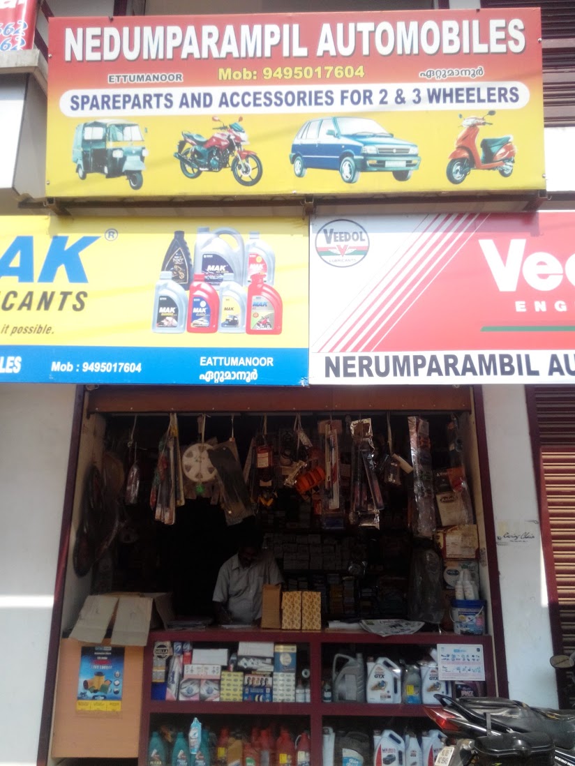 Nedumparampil Automobiles, LUBES AND SPARE PARTS,  service in Ettumanoor, Kottayam