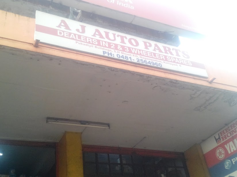 A J Auto Parts, LUBES AND SPARE PARTS,  service in Nagambadam, Kottayam