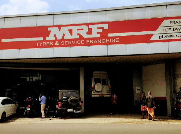 TEE JAY TYRES MRF TYRES AND SERVICE FRANCHISE, TYRE & PUNCTURE SHOP,  service in Kodimatha, Kottayam