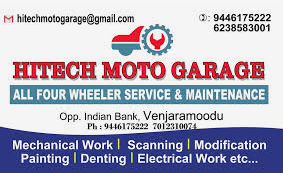 HITECH MOTO GARAGE, WORKSHOP,  service in Thiruvananthapuram, Thiruvananthapuram