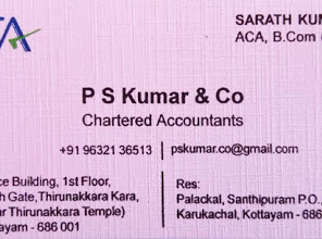 P S Kumar & Co, TAX CONSULTANTS,  service in Kottayam, Kottayam