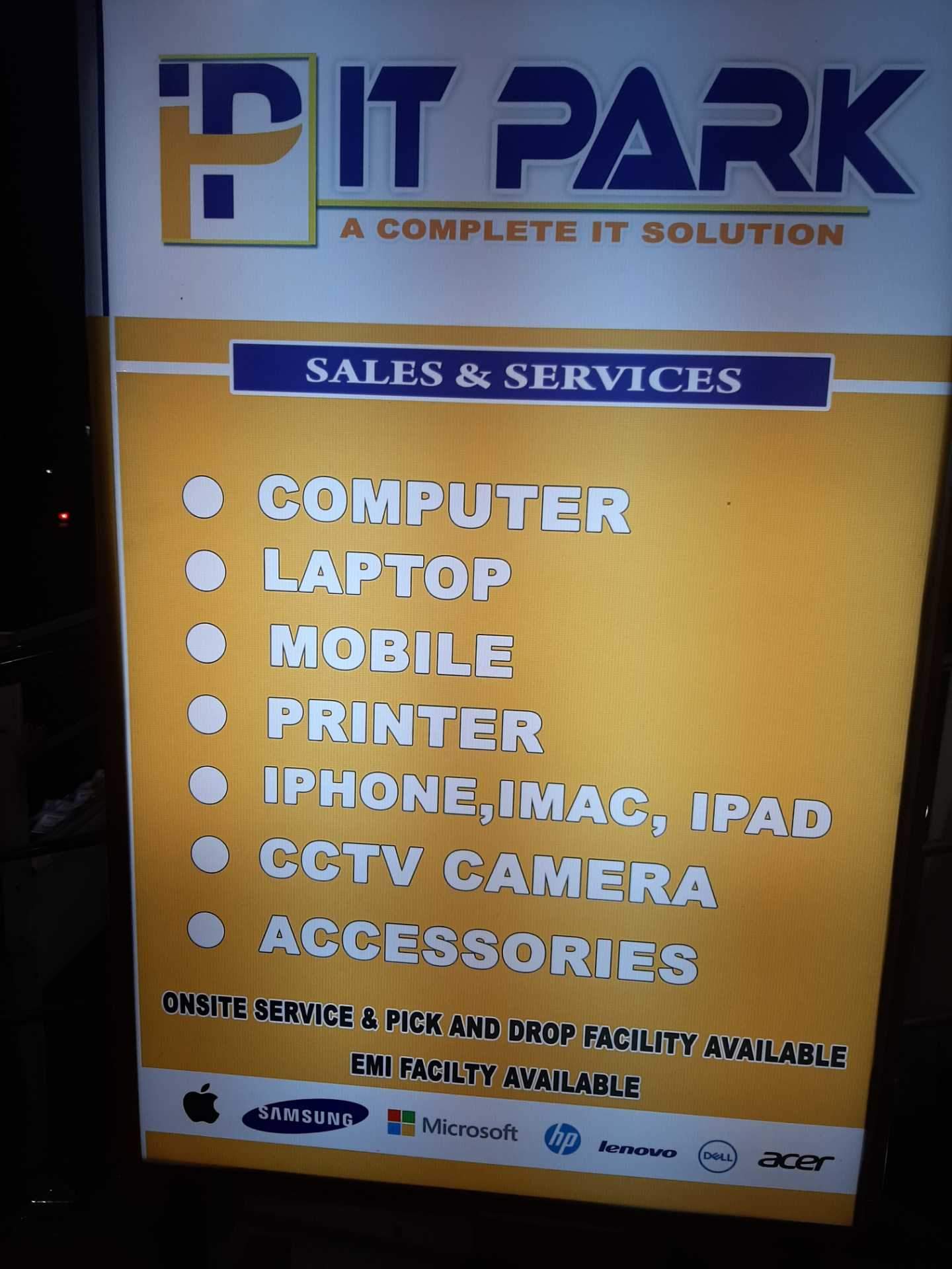 It Park, LAPTOP & COMPUTER SERVICES,  service in Alappuzha, Alappuzha
