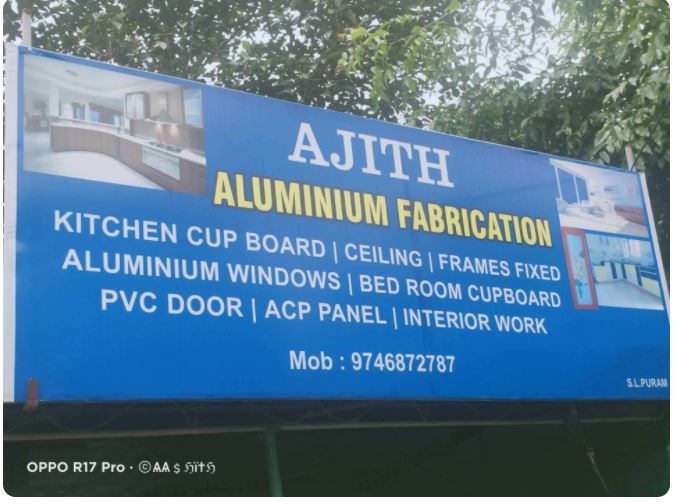 Ajith Aluminium Fabrication, METAL FABRICATION,  service in S L Puram Post Office (Sethu Lekshmi Puram), Alappuzha