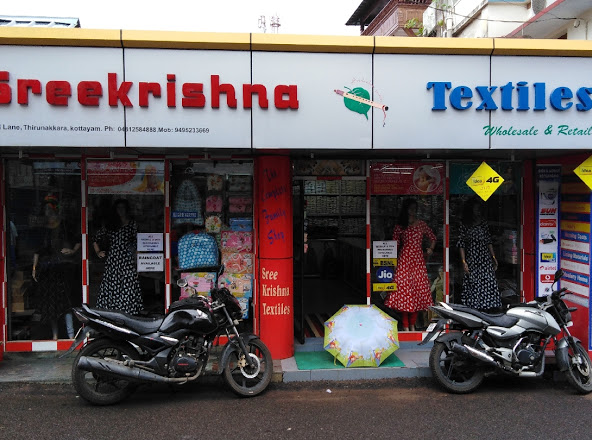Sreekrishna Textiles, TEXTILES,  service in Thirunakkara, Kottayam