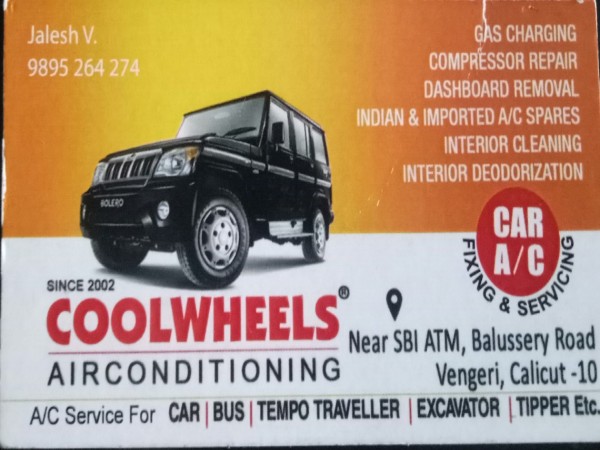 COOL WHEELS AIR CONDITIONING, CAR SERVICE,  service in Karaparambu, Kozhikode