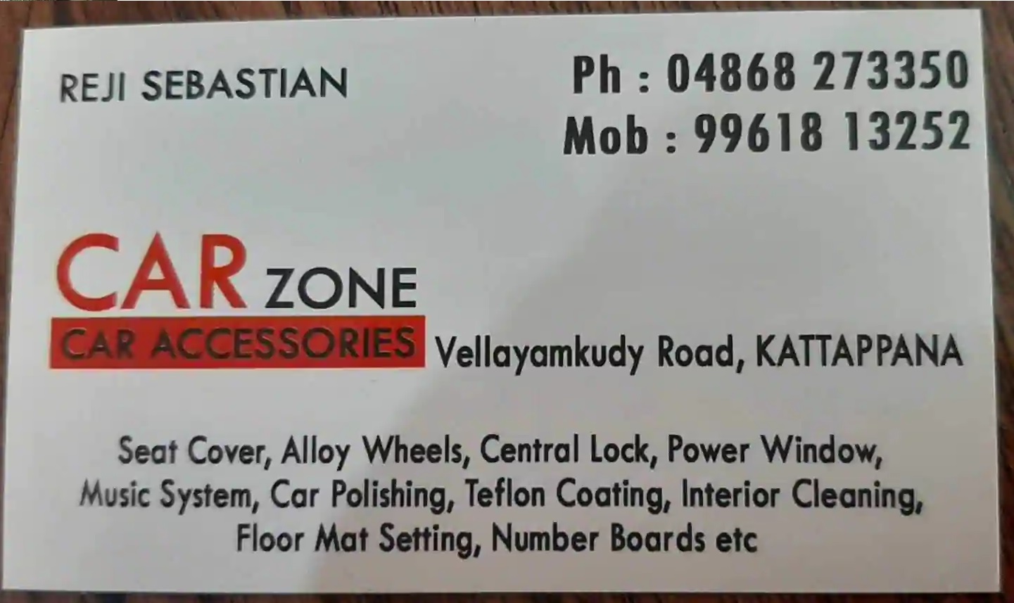 Carzone Car Accessories, ACCESSORIES,  service in Kattappana, Idukki