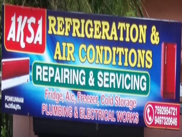 Aksa Refrigeration, AC Refrigeration Sales & Service,  service in Ponkunnam, Kottayam