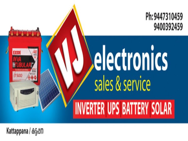 VJ ELECTRONICS, SOLAR,  service in Kattappana, Idukki