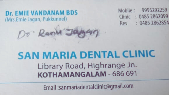 SAN MARIA DENTAL CLINIC, DENTAL CLINIC,  service in Kothamangalam, Ernakulam