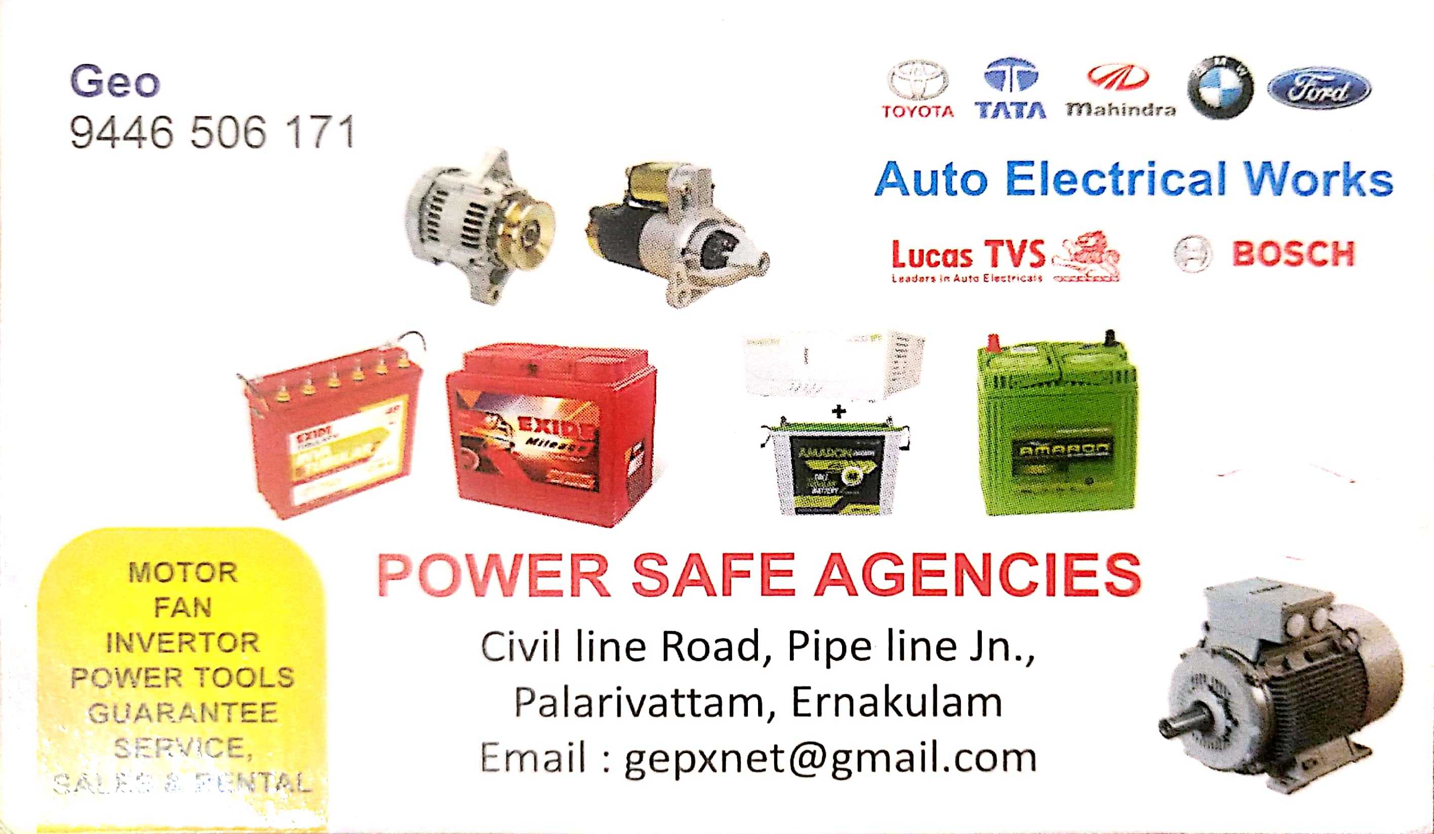 Power Safe Agencies Ernakulam, BATTERY & UPS,  service in Palarivattom, Ernakulam