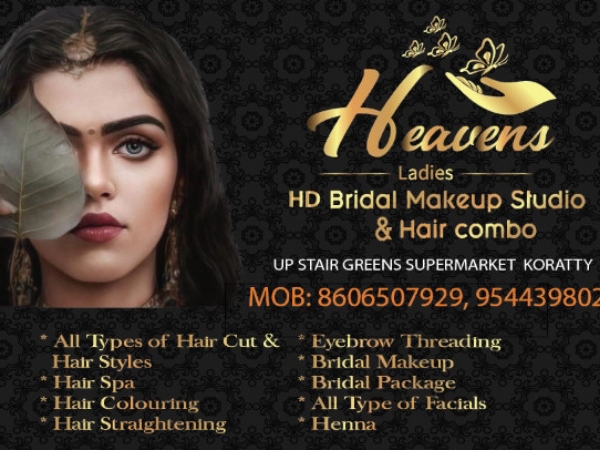 HEAVENS HD BRIDAL MAKEUP STUDIO & HAIR COMBO