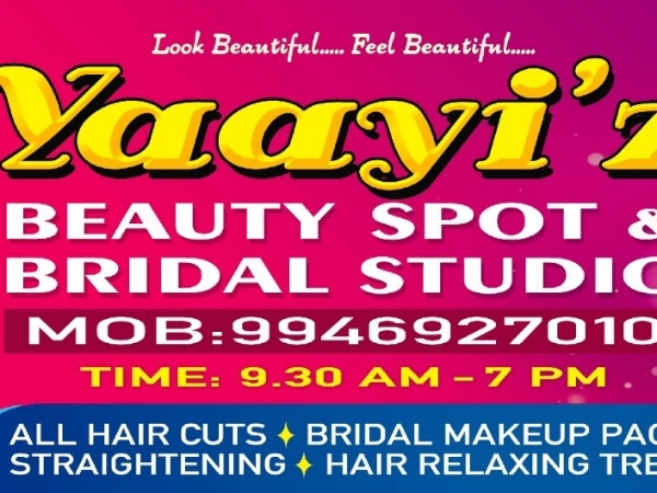 YAAYIZ BEAUTY SPOT & BRIDAL STUDIO, BEAUTY PARLOUR,  service in Aluva, Ernakulam