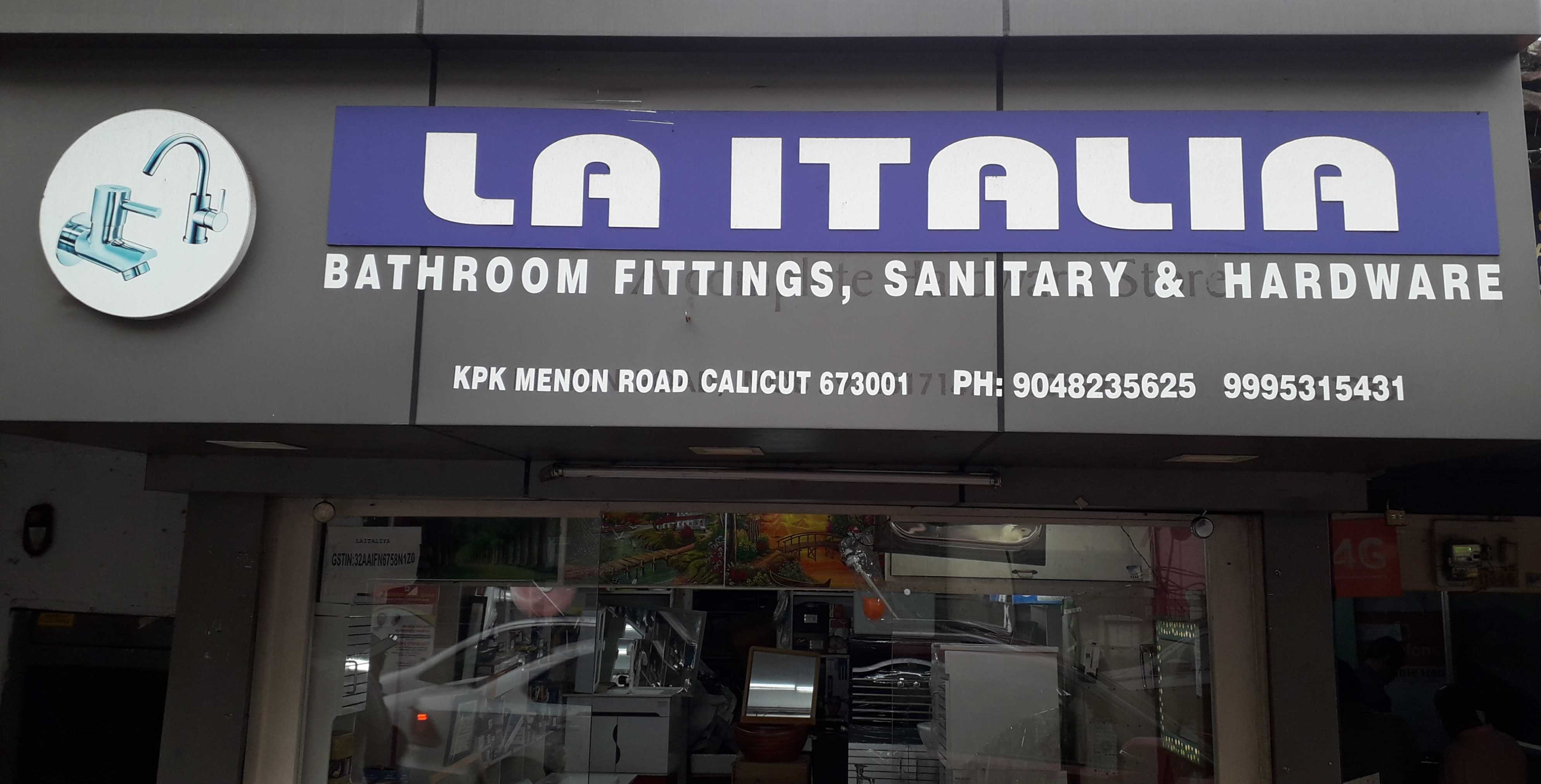 LA ITALIA, SANITARY SHOP,  service in Kozhikode Town, Kozhikode