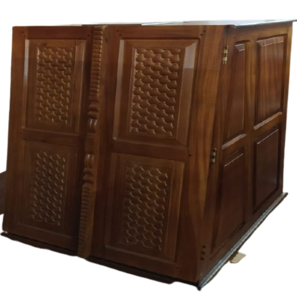 Wooden steam bath chamber