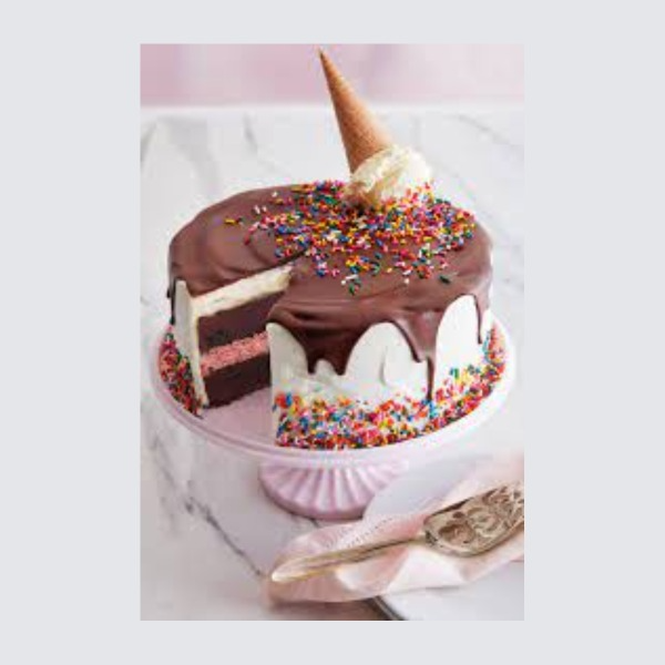 Rich Cream Ice Cream Cake