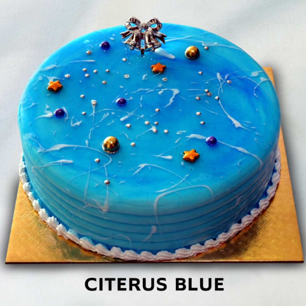 Citrus blue Flavoured Cake