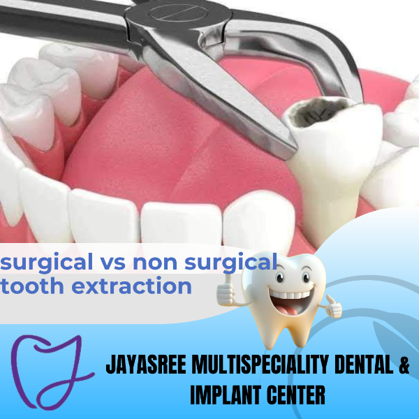 surgical vs non surgical tooth extraction