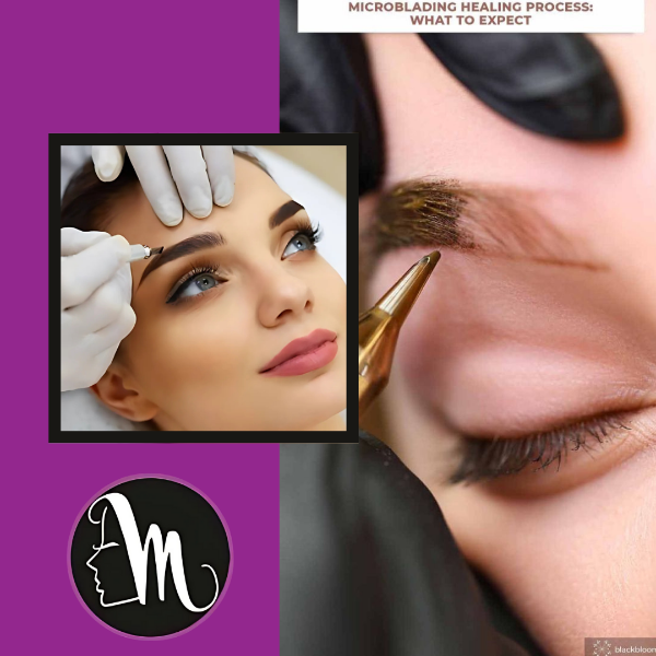 Micro blading of eyebrows