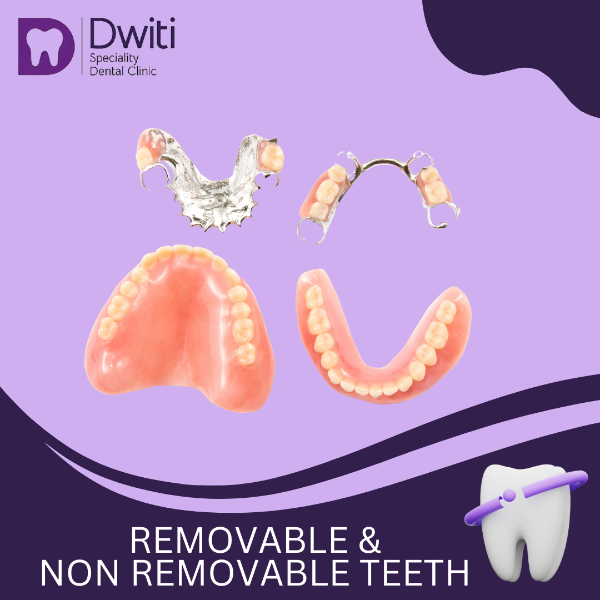 REMOVABLE &  NON REMOVABLE TEETH
