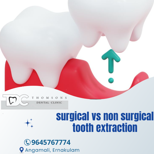 surgical vs non surgical tooth extraction