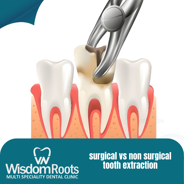 surgical vs non surgical tooth extraction