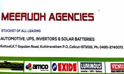 MEERUDH AGENCIES, BATTERY & UPS,  service in Kozhikode Town, Kozhikode