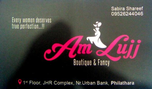 AMLUJJ, FANCY & COSTUMES,  service in Pilathara, Kannur