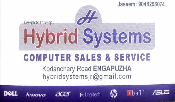 HY BRID SYSTEMS, LAPTOP & COMPUTER SERVICES,  service in Engapuzha, Kozhikode